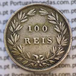 Moeda 100 Réis Prata 1880 ou Tostão Prata 1880 (MBC) - Rei D. LUIS I - World Coins Portugal KM 510
