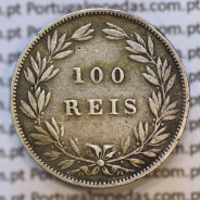 Moeda 100 Réis Prata 1880 ou Tostão Prata 1880 (MBC) - Rei D. LUIS I - World Coins Portugal KM 510