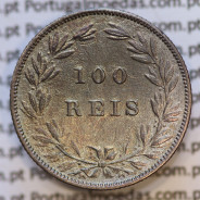 Moeda 100 Réis Prata 1880 ou Tostão Prata 1880 (MBC) - Rei D. LUIS I - World Coins Portugal KM 510