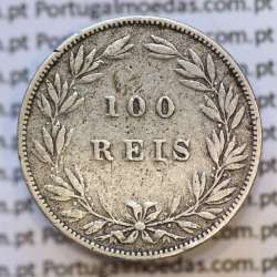 Moeda 100 Réis Prata 1880 ou Tostão Prata 1880 (BC+) - Rei D. LUIS I - World Coins Portugal KM 510