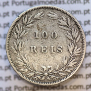 Moeda 100 Réis Prata 1880 ou Tostão Prata 1880 (BC+) - Rei D. LUIS I - World Coins Portugal KM 510