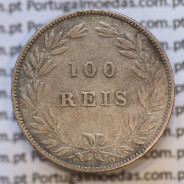 Moeda 100 Réis Prata 1880 ou Tostão Prata 1880 (BC+) - Rei D. LUIS I - World Coins Portugal KM 510