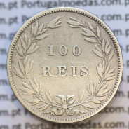 Moeda 100 Réis Prata 1880 ou Tostão Prata 1880 (BC+) - Rei D. LUIS I - World Coins Portugal KM 510