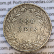 Moeda 100 Réis Prata 1880 ou Tostão Prata 1880 (BC+) - Rei D. LUIS I - World Coins Portugal KM 510