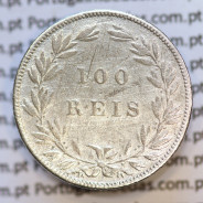 Moeda 100 Réis Prata 1880 ou Tostão Prata 1880 (BC) - Rei D. LUIS I - World Coins Portugal KM 510