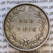 Moeda 100 Réis Prata 1886 ou Tostão Prata 1886 (MBC+) - Rei D. LUIS I - World Coins Portugal KM 510