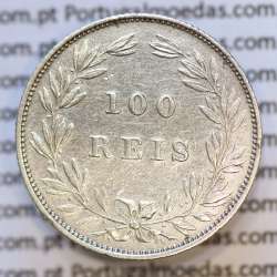 Moeda 100 Réis Prata 1886 ou Tostão Prata 1886 (MBC) - Rei D. LUIS I - World Coins Portugal KM 510