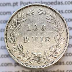 Moeda 100 Réis Prata 1886 ou Tostão Prata 1886 (MBC) - Rei D. LUIS I - World Coins Portugal KM 510