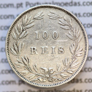 Moeda 100 Réis Prata 1886 ou Tostão Prata 1886 (MBC) - Rei D. LUIS I - World Coins Portugal KM 510