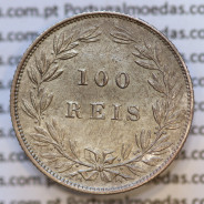 Moeda 100 Réis Prata 1886 ou Tostão Prata 1886 (MBC) - Rei D. LUIS I - World Coins Portugal KM 510