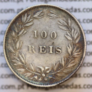 Moeda 100 Réis Prata 1886 ou Tostão Prata 1886 (MBC) - Rei D. LUIS I - World Coins Portugal KM 510