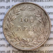 Moeda 100 Réis Prata 1886 ou Tostão Prata 1886 (MBC) - Rei D. LUIS I - World Coins Portugal KM 510