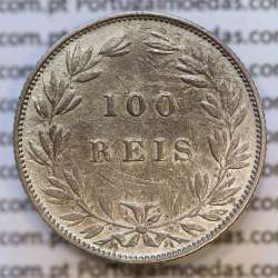 Moeda 100 Réis Prata 1886 ou Tostão Prata 1886 (MBC) - Rei D. LUIS I - World Coins Portugal KM 510