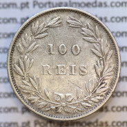 Moeda 100 Réis Prata 1886 ou Tostão Prata 1886 (MBC) - Rei D. LUIS I - World Coins Portugal KM 510