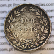 Moeda 100 Réis Prata 1886 ou Tostão Prata 1886 (BC) - Rei D. LUIS I - World Coins Portugal KM 510