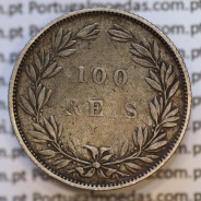Moeda 100 Réis Prata 1888 ou Tostão Prata 1888 (MBC+) - Rei D. LUIS I - World Coins Portugal KM 510