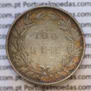 Moeda 100 Réis Prata 1888 ou Tostão Prata 1888 (MBC+) - Rei D. LUIS I - World Coins Portugal KM 510