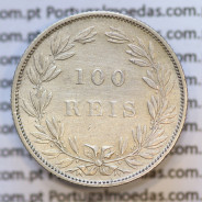 Moeda 100 Réis Prata 1888 ou Tostão Prata 1888 (MBC) - Rei D. LUIS I - World Coins Portugal KM 510