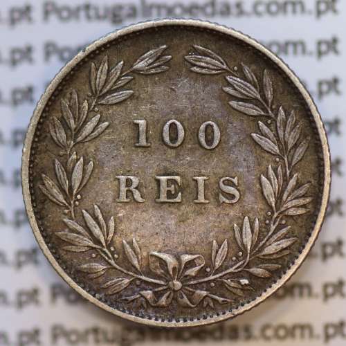Moeda 100 Réis Prata 1889 ou Tostão Prata 1889 (MBC+/BELA) - Rei D. LUIS I - World Coins Portugal KM 510