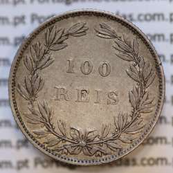 Moeda 100 Réis Prata 1889 ou Tostão Prata 1889 (MBC+/BELA) - Rei D. LUIS I - World Coins Portugal KM 510