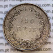 Moeda 100 Réis Prata 1889 ou Tostão Prata 1889 (MBC+/BELA) - Rei D. LUIS I - World Coins Portugal KM 510