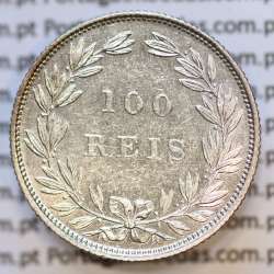 Moeda 100 Réis Prata 1889 ou Tostão Prata 1889 (MBC+/BELA) - Rei D. LUIS I - World Coins Portugal KM 510