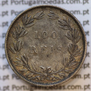 Moeda 100 Réis Prata 1889 ou Tostão Prata 1889 (MBC+) - Rei D. LUIS I - World Coins Portugal KM 510