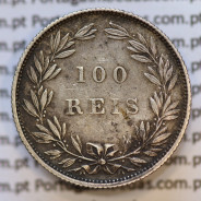 Moeda 100 Réis Prata 1889 ou Tostão Prata 1889 (MBC+) - Rei D. LUIS I - World Coins Portugal KM 510