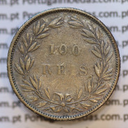 Moeda 100 Réis Prata 1889 ou Tostão Prata 1889 (MBC) - Rei D. LUIS I - World Coins Portugal KM 510