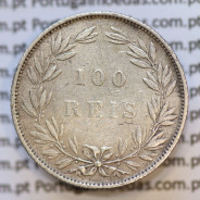 Moeda 100 Réis Prata 1889 ou Tostão Prata 1889 (MBC) - Rei D. LUIS I - World Coins Portugal KM 510