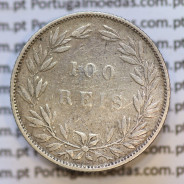 Moeda 100 Réis Prata 1889 ou Tostão Prata 1889 (MBC) - Rei D. LUIS I - World Coins Portugal KM 510