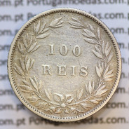 Moeda 100 Réis Prata 1889 ou Tostão Prata 1889 (MBC) - Rei D. LUIS I - World Coins Portugal KM 510
