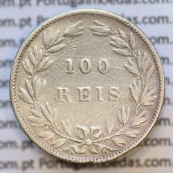 Moeda 100 Réis Prata 1889 ou Tostão Prata 1889 (MBC) - Rei D. LUIS I - World Coins Portugal KM 510