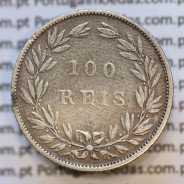 Moeda 100 Réis Prata 1889 ou Tostão Prata 1889 (BC) - Rei D. LUIS I - World Coins Portugal KM 510