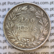 Moeda 100 Réis Prata 1889 ou Tostão Prata 1889 (BC) - Rei D. LUIS I - World Coins Portugal KM 510