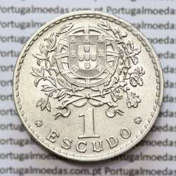 Portugal, coin of 1 Escudo 1946 Alpaca of the Portuguese Republic, (XF/AU), World Coins Portugal KM 578