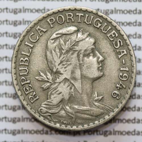 MOEDA DE UM ESCUDO (1$00) ALPACA 1946 MBC+