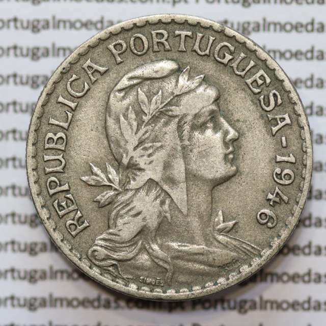 MOEDA DE UM ESCUDO (1$00) ALPACA 1946 MBC+