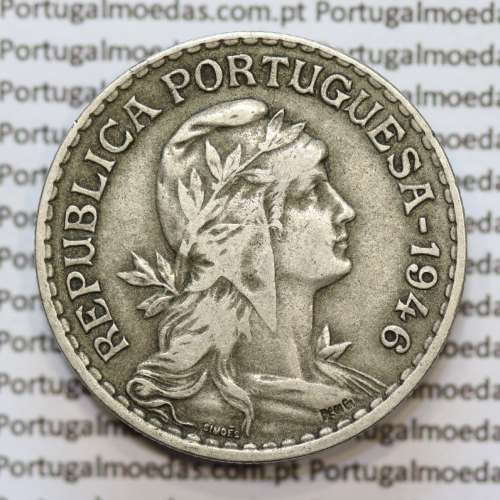 MOEDA DE UM ESCUDO (1$00) ALPACA 1946 MBC+