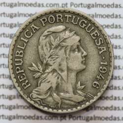 MOEDA DE UM ESCUDO (1$00) ALPACA 1946 MBC+