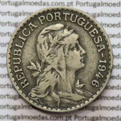 MOEDA DE UM ESCUDO (1$00) ALPACA 1946 MBC+
