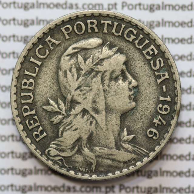 MOEDA DE UM ESCUDO (1$00) ALPACA 1946 MBC+