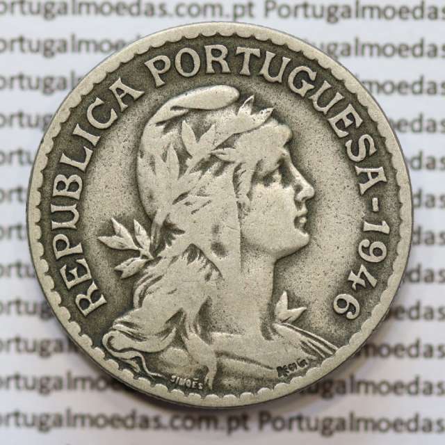 MOEDA DE UM ESCUDO (1$00) ALPACA 1946 MBC
