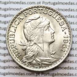 1 Escudo 1951 Alpaca, 1$00 1951 alpaca Republica Portuguesa, (Soberba), World Coins Portugal KM 578 1 Escudo 1951 Alpaca, 1$00 1951 alpaca Republica Portuguesa, (Soberba), World Coins Portugal KM 578