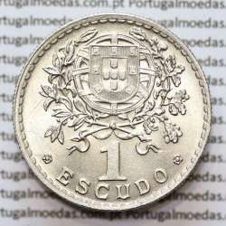 Portugal, coin of 1 Escudo 1951 Alpaca of the Portuguese Republic, (UNC), World Coins Portugal KM 578