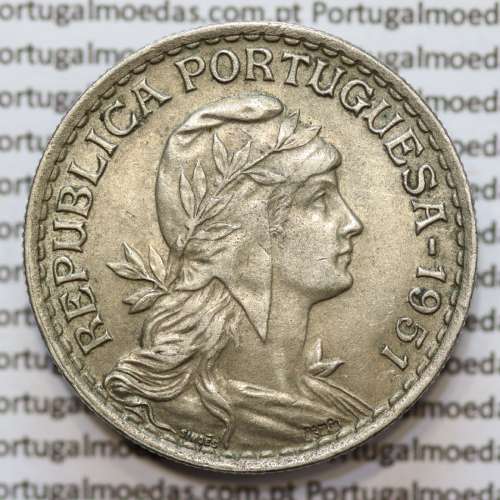 MOEDA DE UM ESCUDO (1$00) ALPACA 1951 BELA