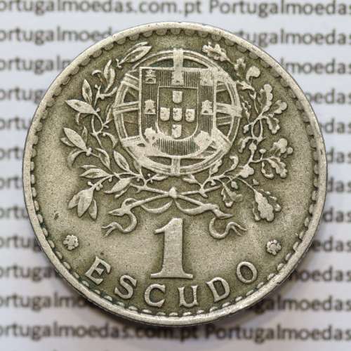 MOEDA DE UM ESCUDO (1$00) ALPACA 1951 MBC