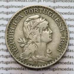 MOEDA DE UM ESCUDO (1$00) ALPACA 1951 MBC MOEDA DE UM ESCUDO (1$00) ALPACA 1951 MBC