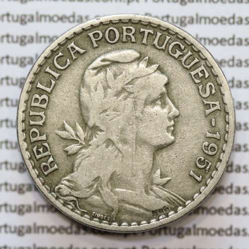 MOEDA DE UM ESCUDO (1$00) ALPACA 1951 BC
