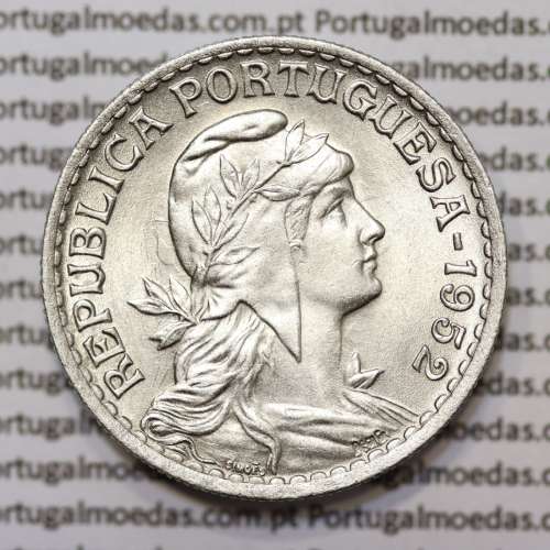 1 Escudo 1952 Alpaca, 1$00 1952 alpaca Republica Portuguesa, (Soberba), World Coins Portugal KM 578